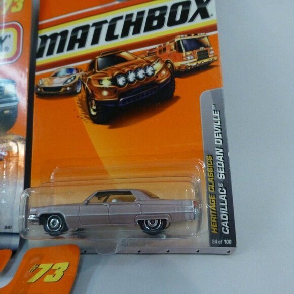 Matchbox Cadillac Sedan Deville Corvette 55 57 Chevy Bel Air Diecast Lot Carded - Picture 5 of 10